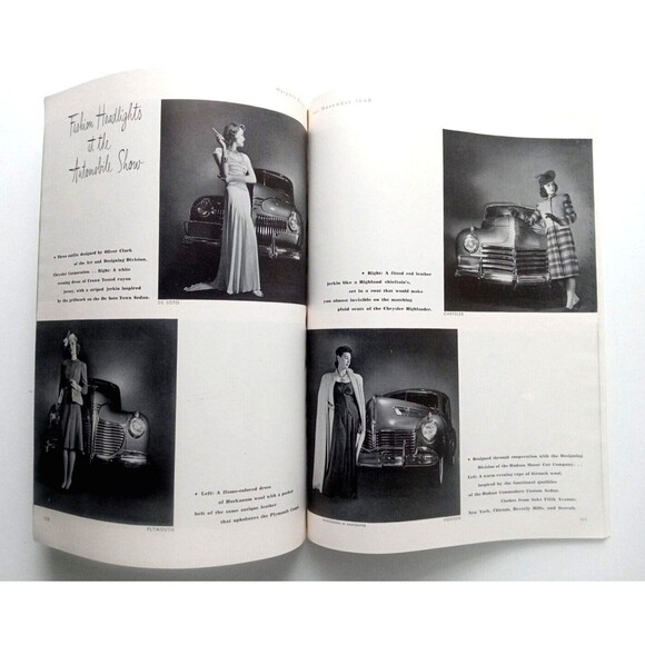 Harpers Bazaar Fashion Magazine November 1940 WW2 Vertes Cover - Picture 12 of 13